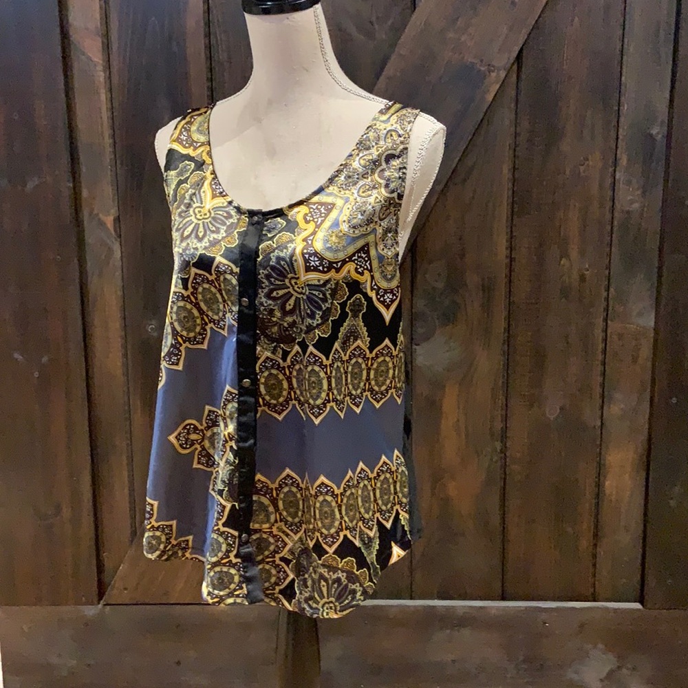 Harper button down tank top